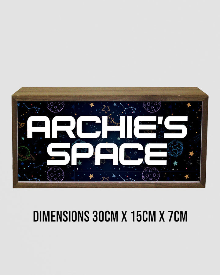 Personalised Light Box - Space Theme Night Light for Kids’ Rooms Additional 5