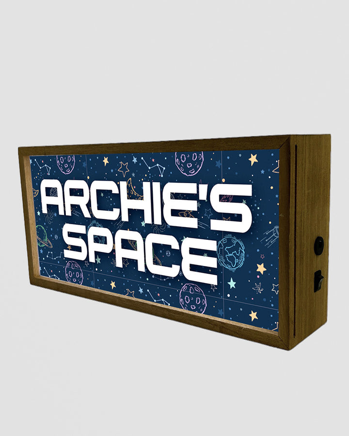 Personalised Light Box - Space Theme Night Light for Kids’ Rooms Additional 2