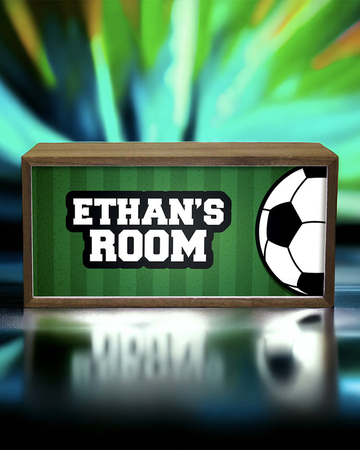 Personalised Football Light Box Sign, LED Sports Fan Room Decor Additional 4