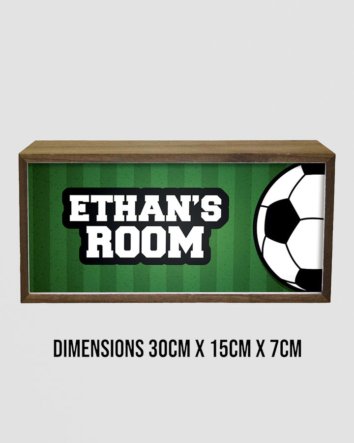 Personalised Football Light Box Sign, LED Sports Fan Room Decor Additional 5