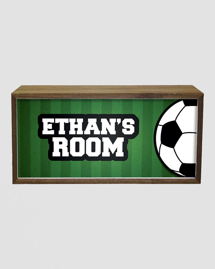 Personalised Football Light Box Sign, LED Sports Fan Room Decor Additional 1