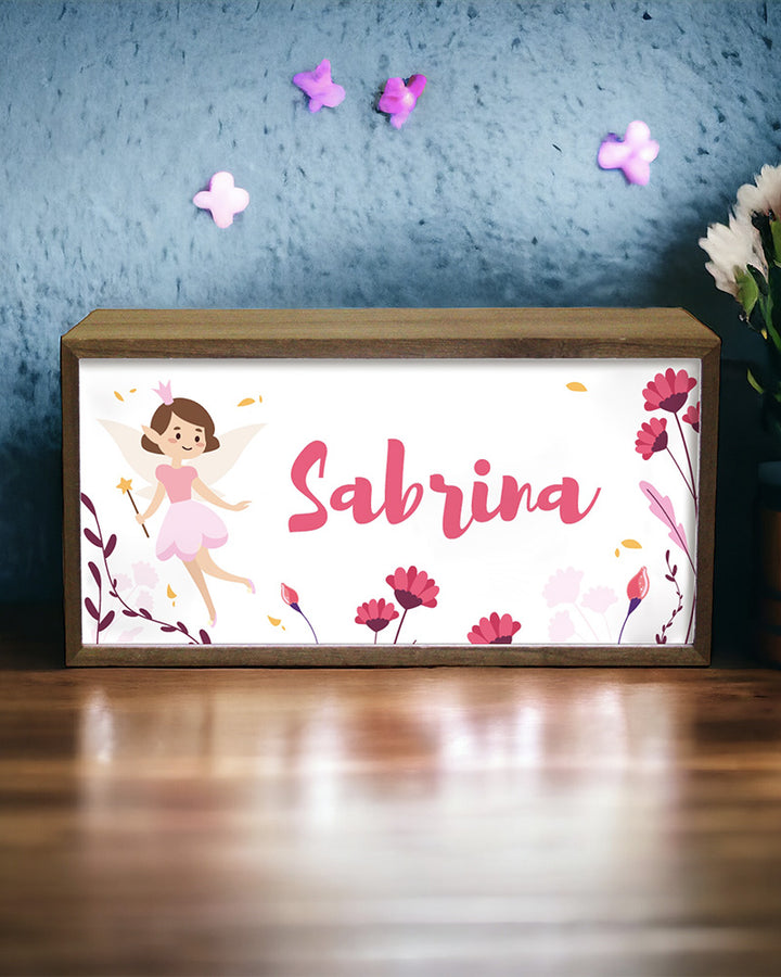 Personalised Fairy Light Box for Girls – Soft Pastel LED Room Sign Additional 4