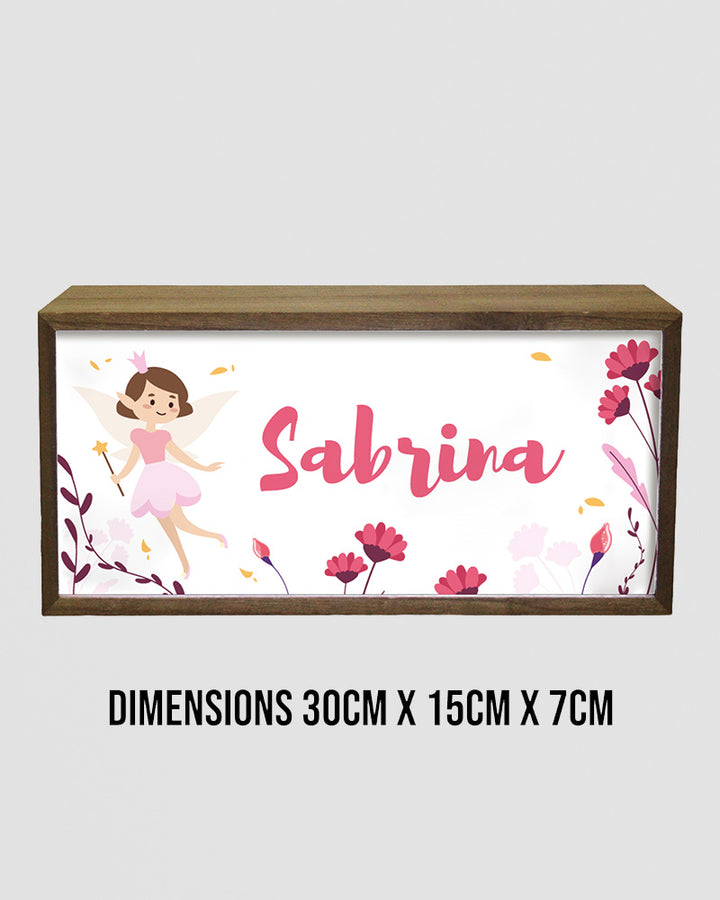 Personalised Fairy Light Box for Girls – Soft Pastel LED Room Sign Additional 5