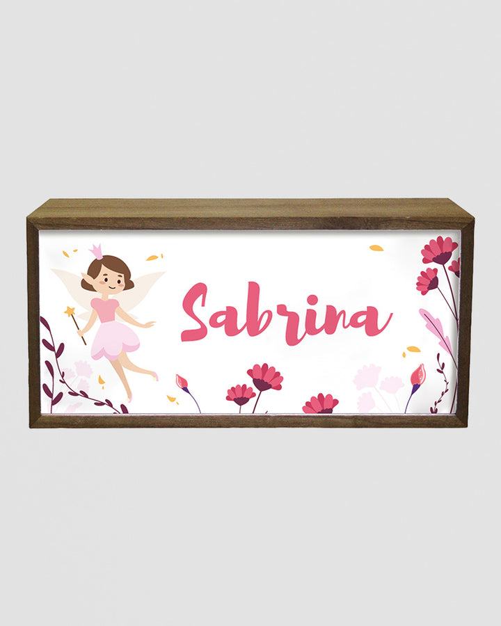 Personalised Fairy Light Box for Girls – Soft Pastel LED Room Sign Additional 1