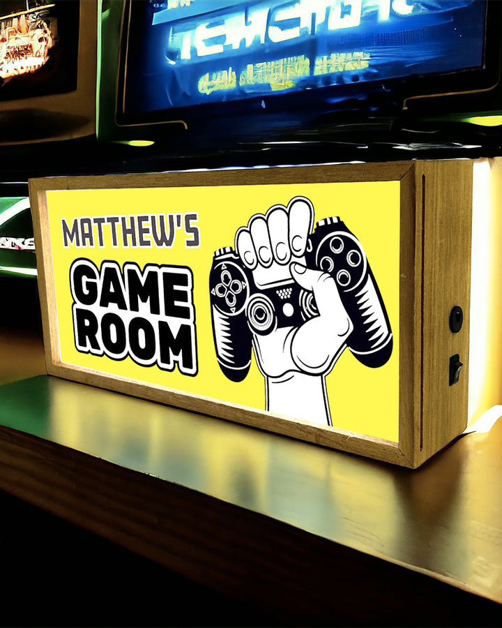 Personalised Light Box Sign for Kids Game Room, Playroom or Den Additional 4