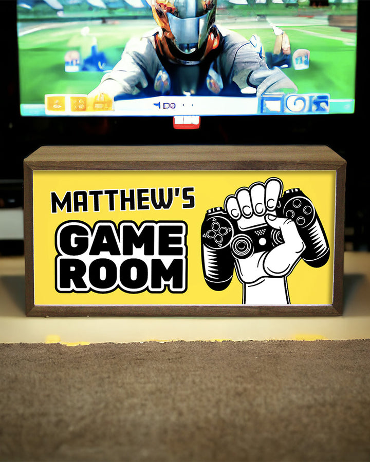 Personalised Light Box Sign for Kids Game Room, Playroom or Den Additional 5
