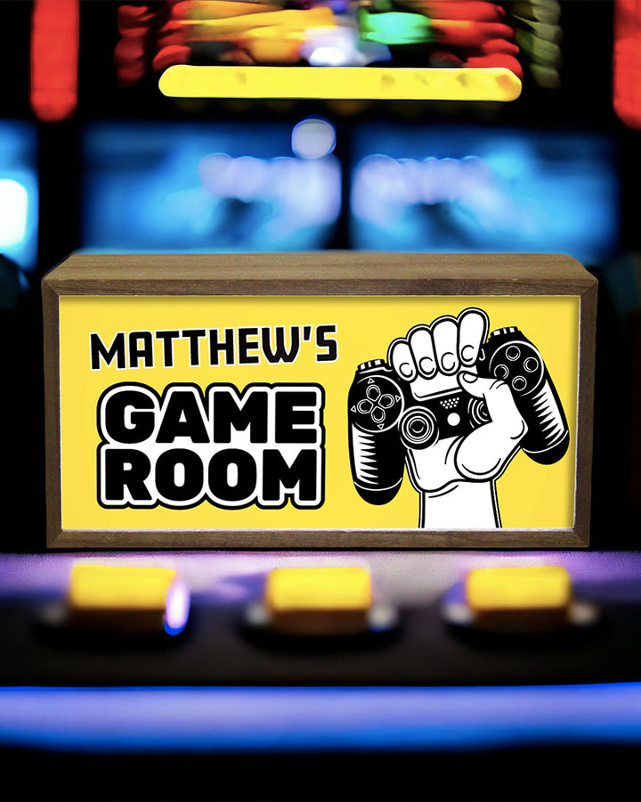 Personalised Light Box Sign for Kids Game Room, Playroom or Den Additional 6