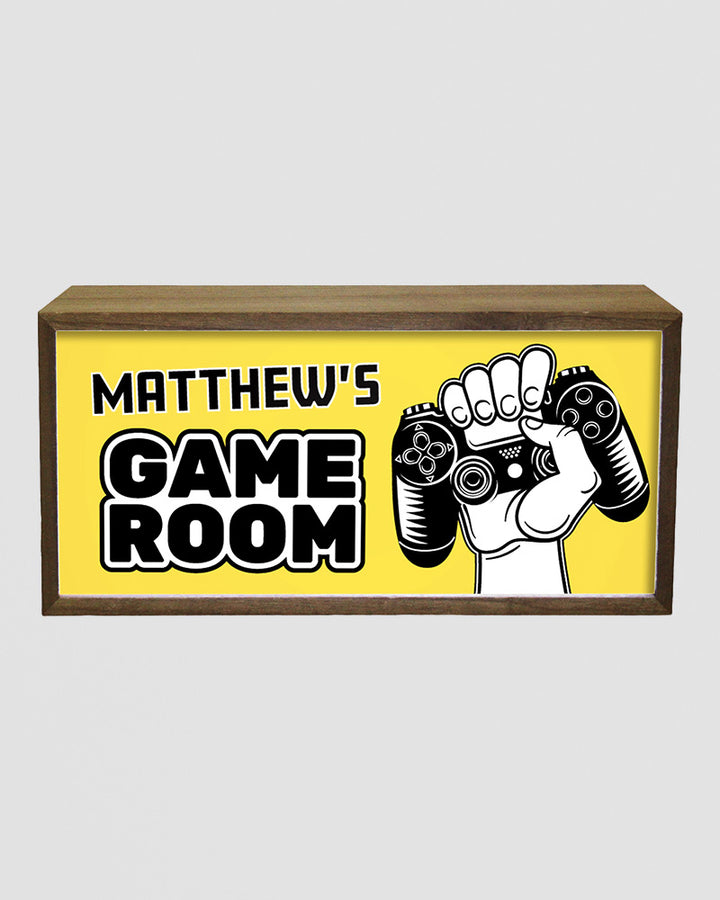 Personalised Light Box Sign for Kids Game Room, Playroom or Den Additional 1