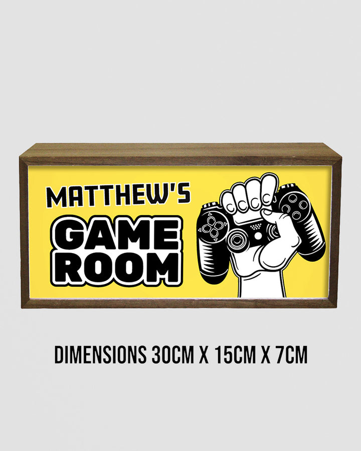 Personalised Light Box Sign for Kids Game Room, Playroom or Den Additional 7