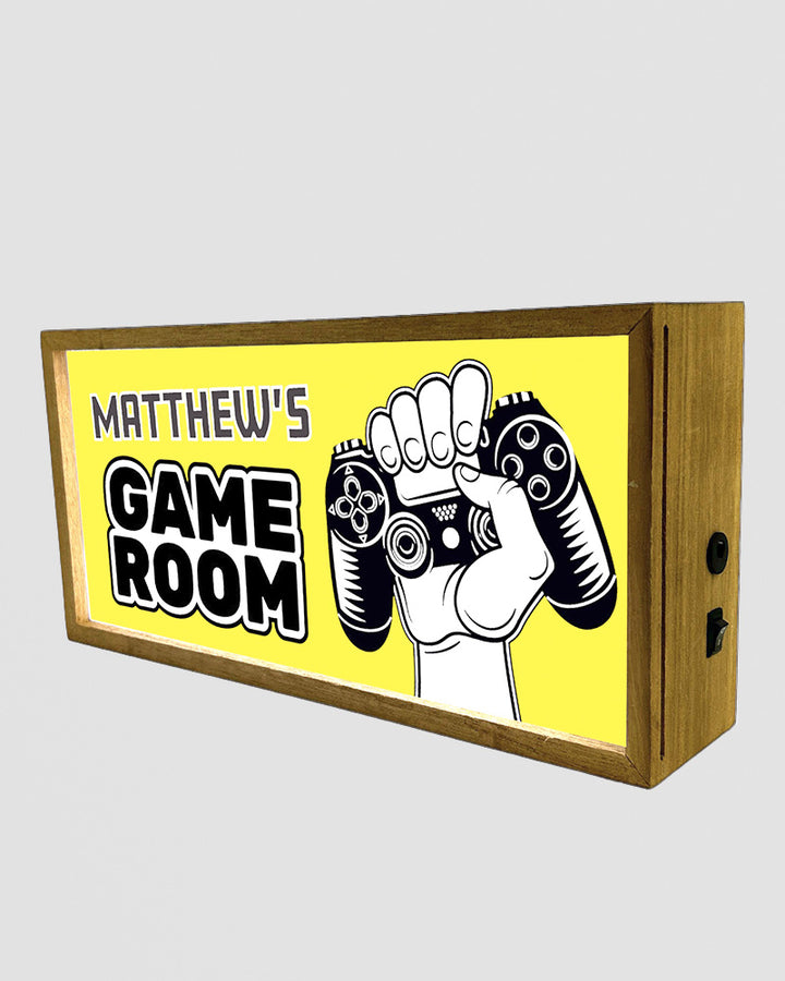 Personalised Light Box Sign for Kids Game Room, Playroom or Den Additional 2