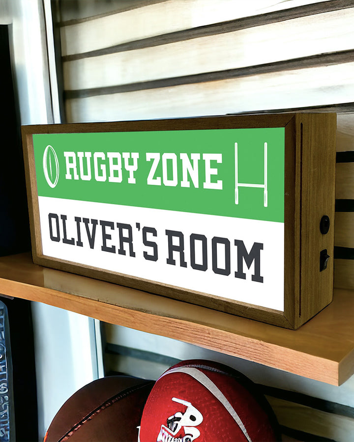 Personalised Rugby Light Box Sign, LED Room Decor for Sports Fans Additional 4