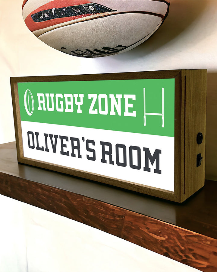 Personalised Rugby Light Box Sign, LED Room Decor for Sports Fans Additional 5