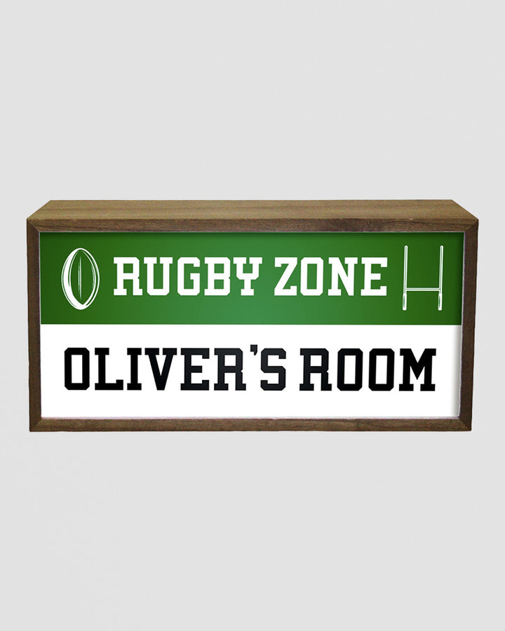 Personalised Rugby Light Box Sign, LED Room Decor for Sports Fans Additional 1
