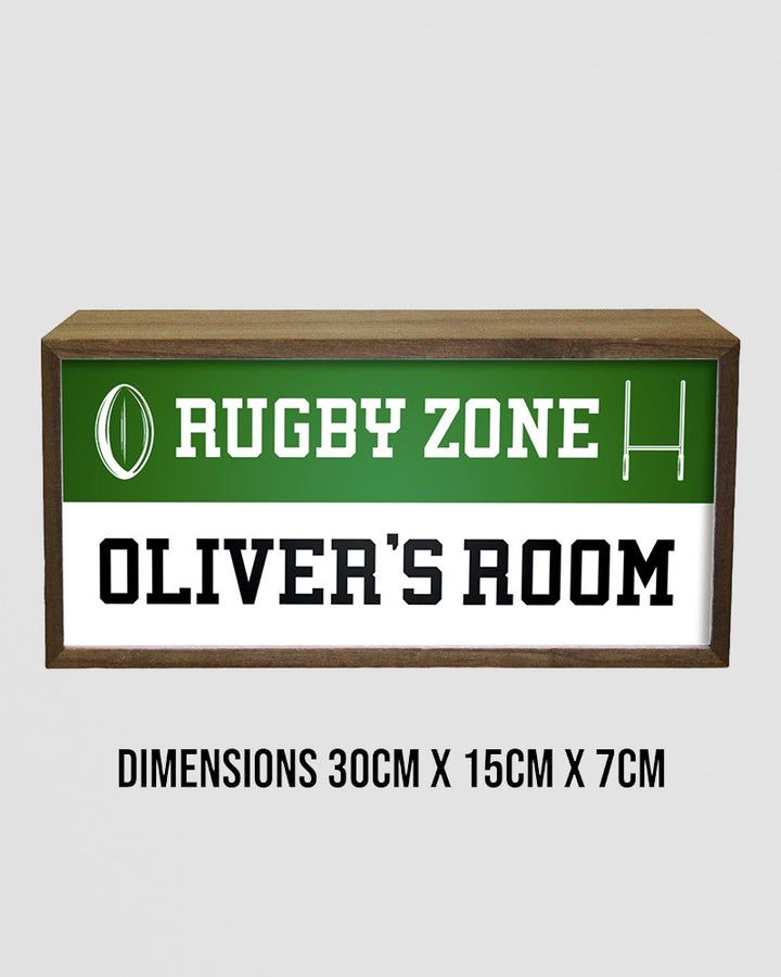 Personalised Rugby Light Box Sign, LED Room Decor for Sports Fans Additional 6