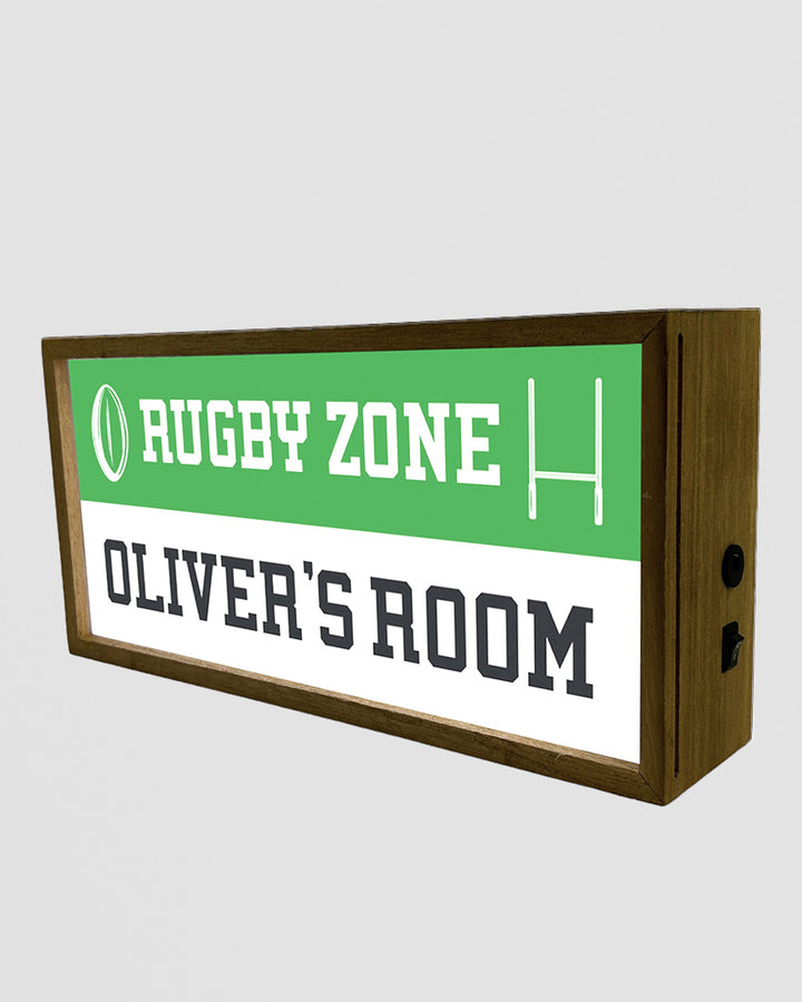Personalised Rugby Light Box Sign, LED Room Decor for Sports Fans Additional 2