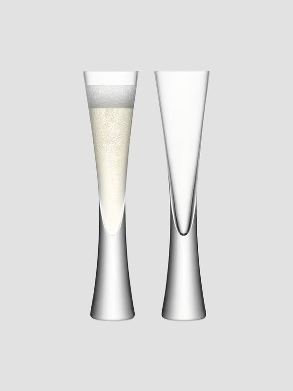 LSA Moya Champagne Flutes Set of 2. Tall, Tapered and Totally Toast-Worthy