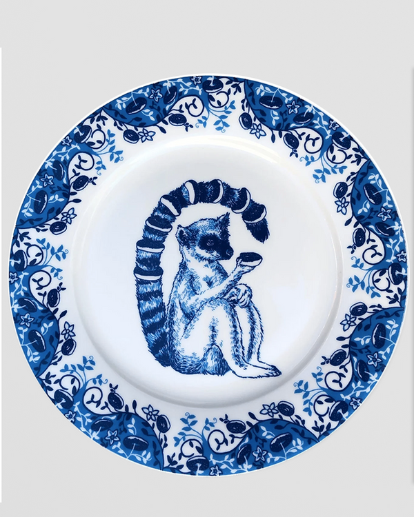 Lemur Willow pattern side plate