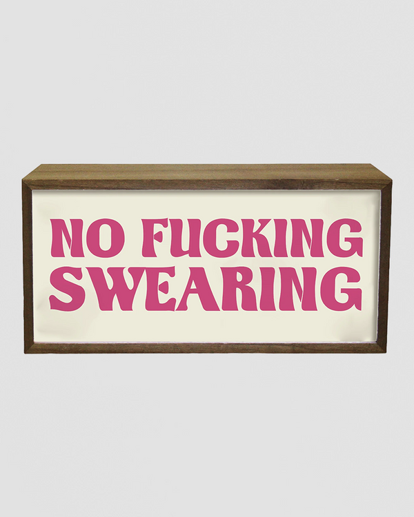 Light Box Home No Fu….ing Swearing