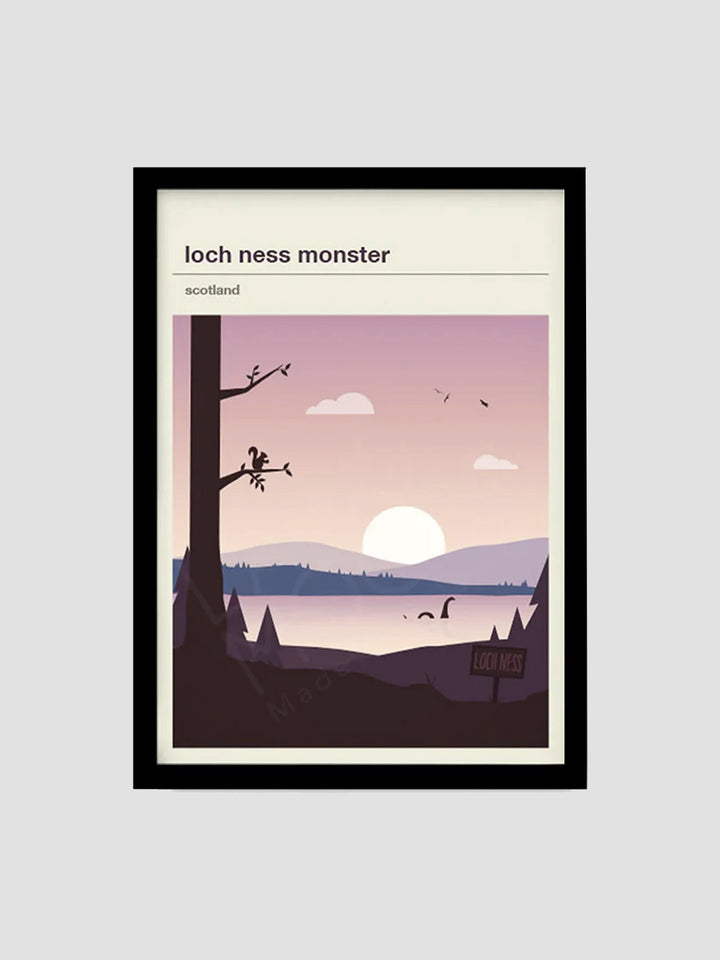 Loch Ness Monster Mythic Landscape Art Print Additional 1