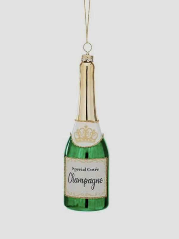 Luxe Champagne Bottle Bauble