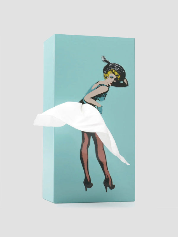 Marilyn Tissue Box Cover – Glamorous Hanky Dispenser in Mint