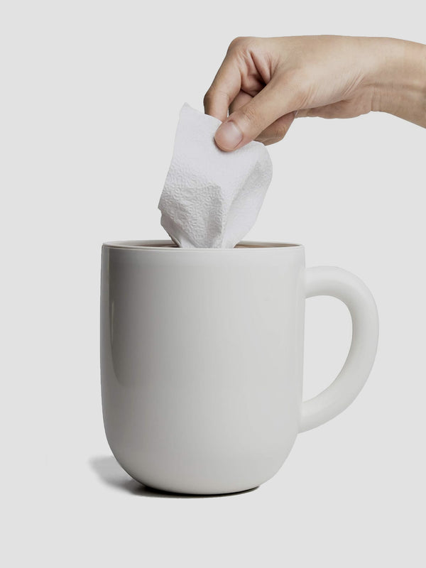 Maximug Tissue Holder - Quirky Desk Storage in a Giant Mug