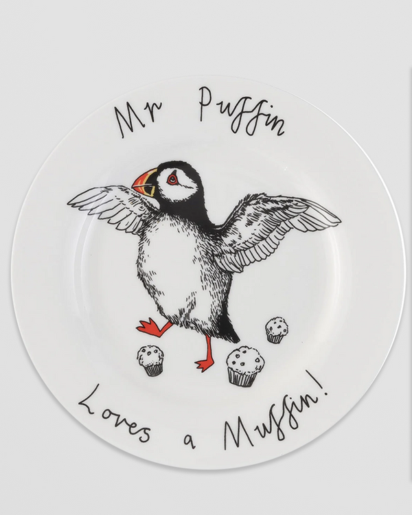 Mr Puffin Loves a Muffin Side Plate