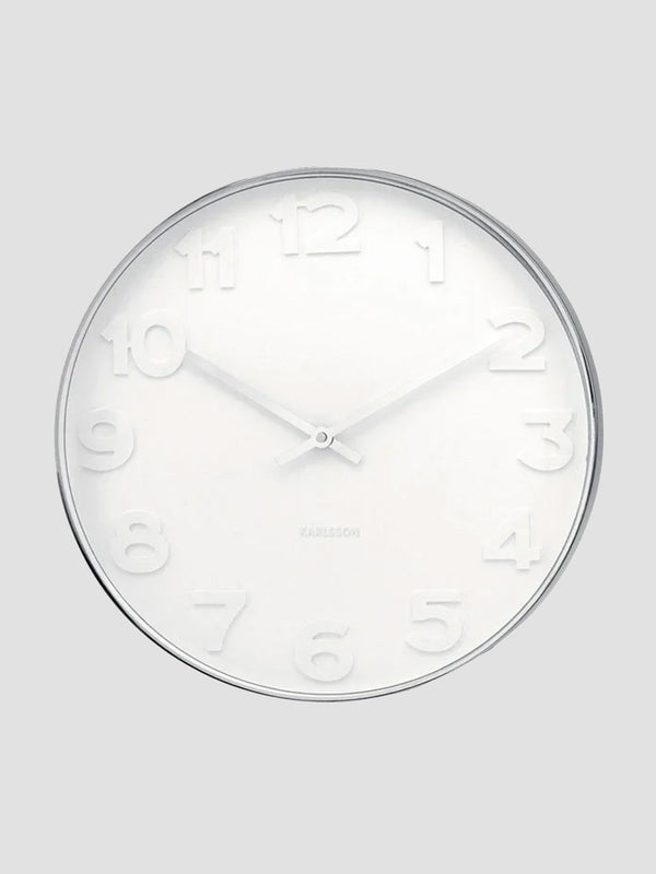 Mr White Numbers Wall Clock - Large [D]