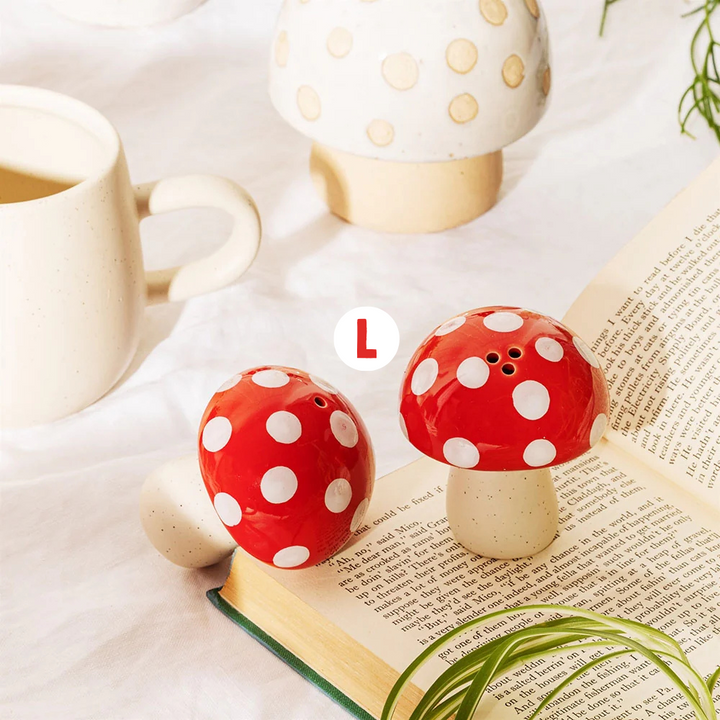 Magic Mushroom Salt and Pepper Set. Sprinkle with a Side of Whimsy Additional 2