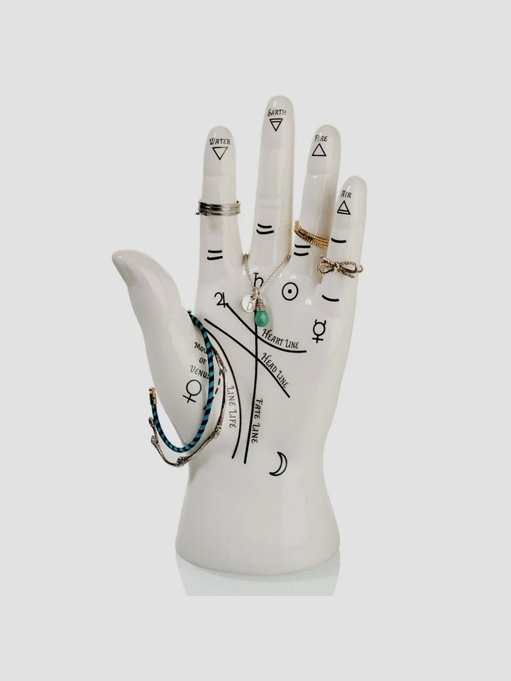 Palmistry Jewellery Holder. Ceramic Hand for Rings and Bling Additional 2