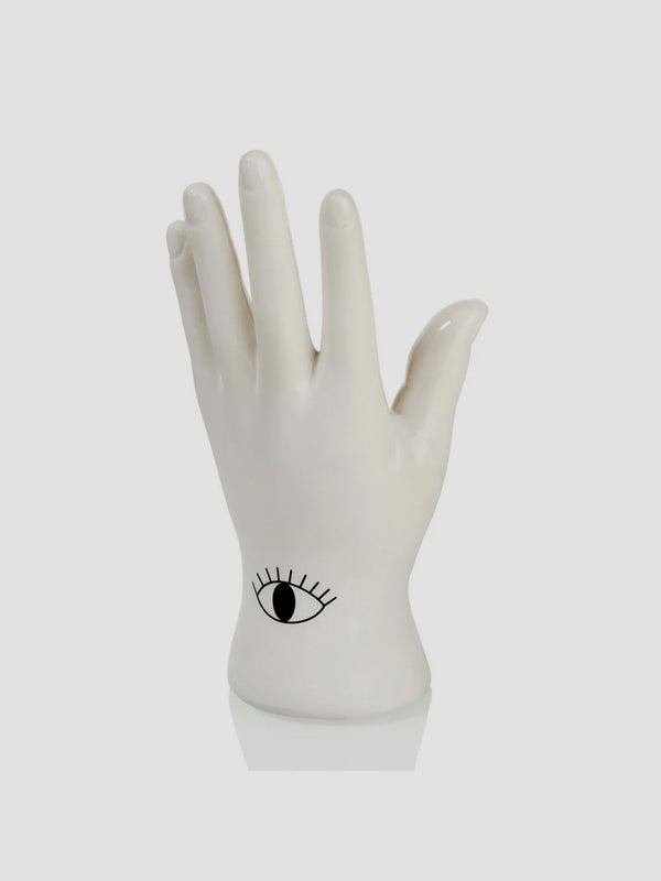 Palmistry Jewellery Holder. Ceramic Hand for Rings and Bling