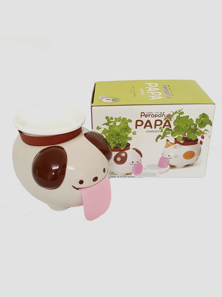 Papa Peropon Drinking Animal Planter - Dog Additional 2