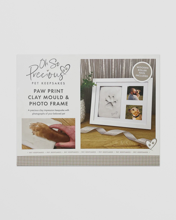 Paw Print Clay Mould Photo Frame Kit