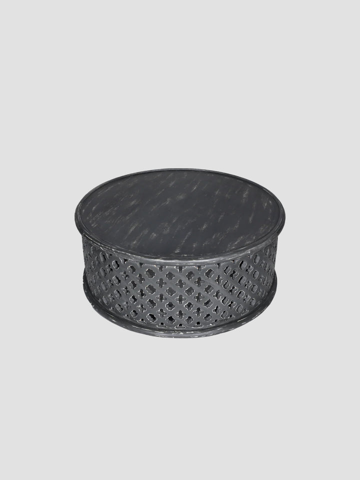 Petal Mango Wood Coffee Table - Grey Additional 1