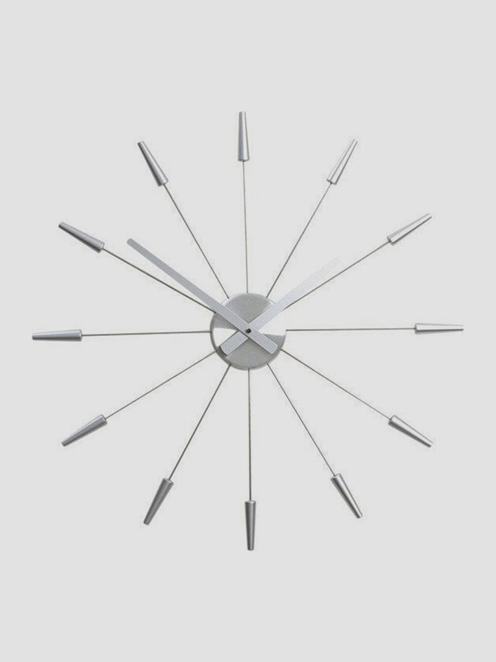 Plug Inn Wall Clock Silver [D] Additional 1