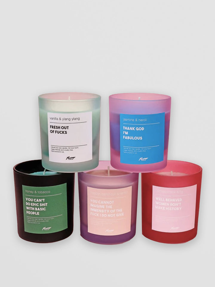Pomegranate & Fig Well Behaved Women Don't Make History Frosted Red Jar Candle Additional 4