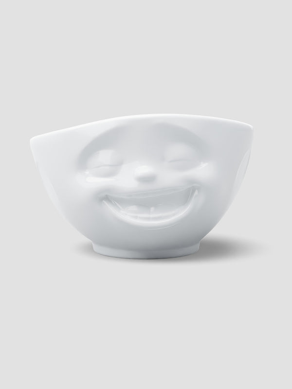 Porcelain Happy Bowl – 500ml Smiling Face Cereal & Snack Dish