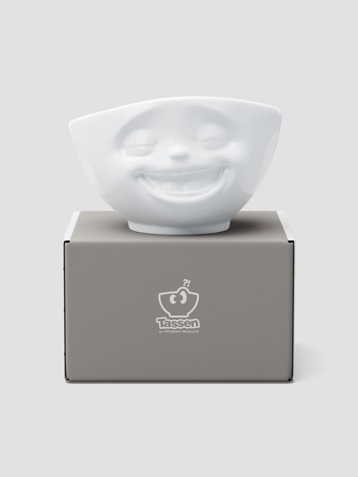 Porcelain Happy Bowl – 500ml Smiling Face Cereal & Snack Dish Additional 2