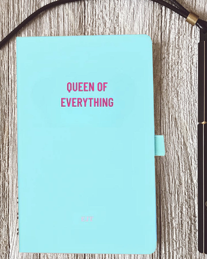 Personalised Mint Green Notebook – Queen of Everything Edition Additional 4