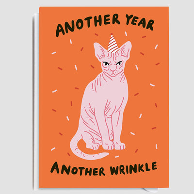 Funny Birthday Card - Another Year, Another Wrinkle