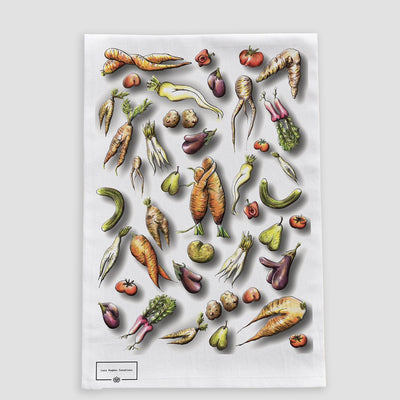 Rude Food Tea Towel - Cheeky Cotton Kitchen Towel with Attitude