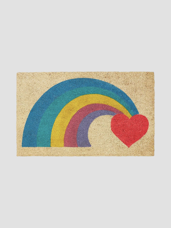 Rainbow Heart Doormat [D]