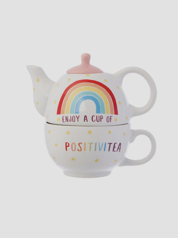 Rainbow Tea For One Set. Brew Boldly, Sip Solo