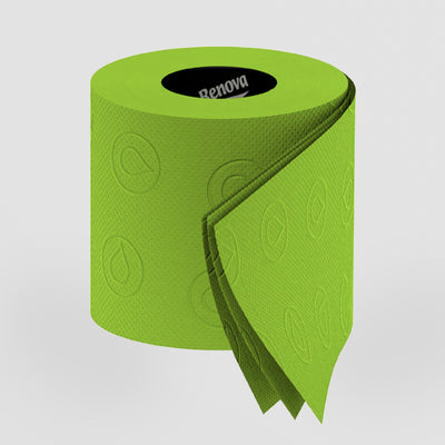 Renova Lime Green Toilet Paper. Colourful Loo Rolls That Don’t Blend In