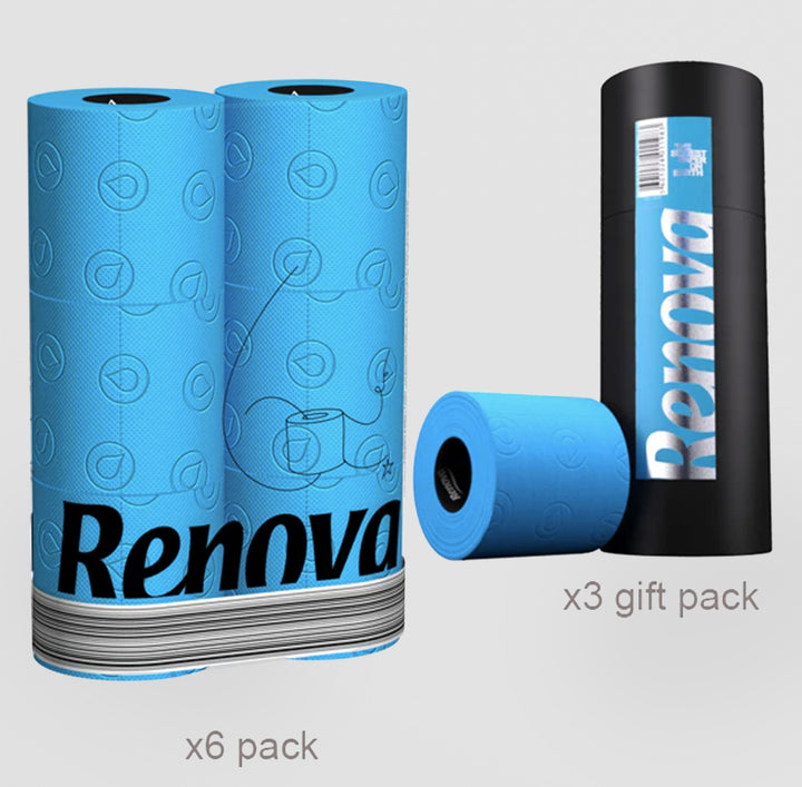 Renova Toilet Roll - Blue Paper Additional 2