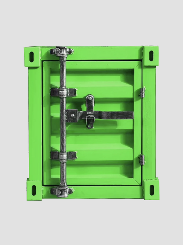 Retro Container Side Table - Green