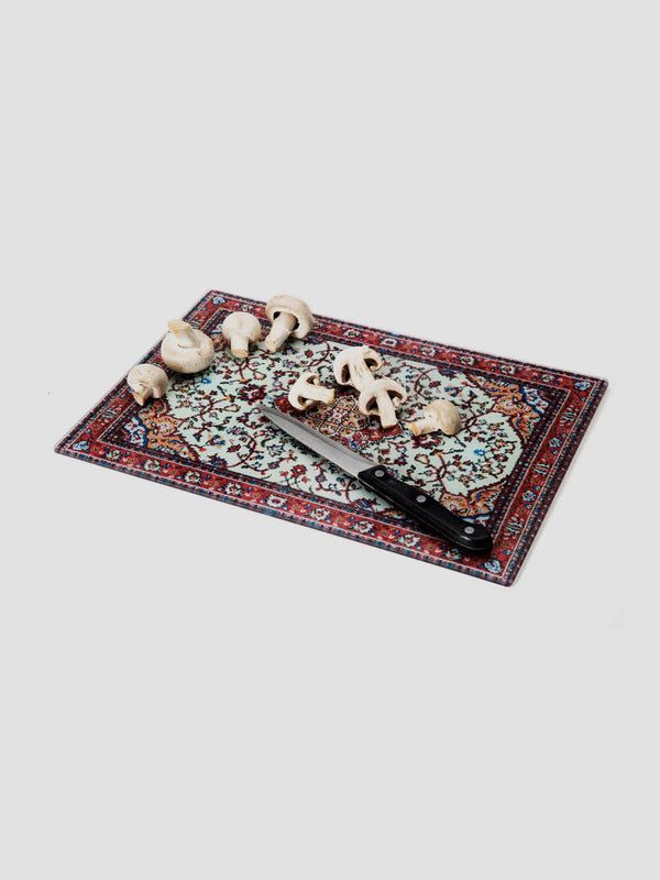 Rug Cutting Board, Tempered Glass – Persian-Inspired Kitchen Magic