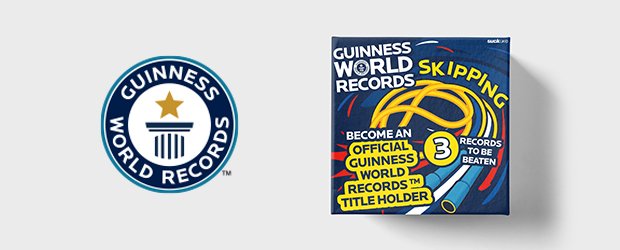 Skipping Records Kit, Guinness World Records Challenge Set Additional 4