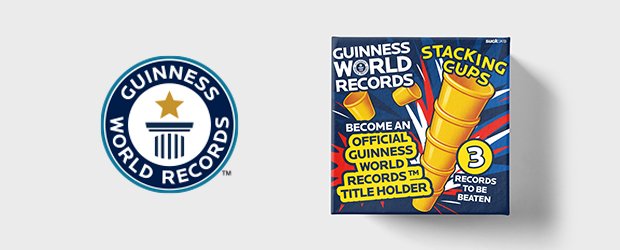 Stacking Cups Game Set - Guinness World Records Challenge Kit Additional 3