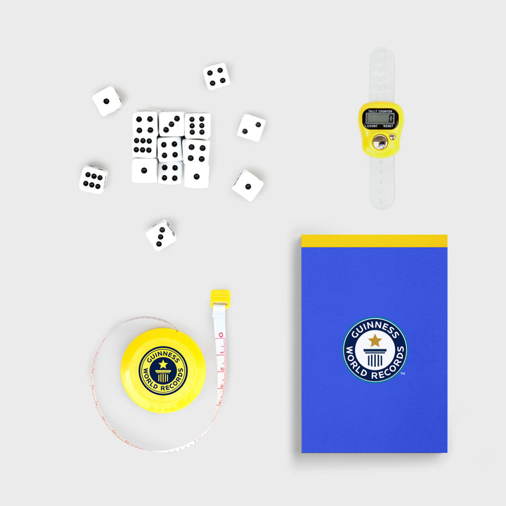 Dice Records Game Set, Guinness World Records Challenge Kit Additional 2